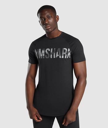 T Shirts Męskie Gymshark Bold Camo | PL 3931KOR